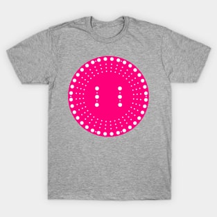 Simplistic Pink/White Spiral T-Shirt